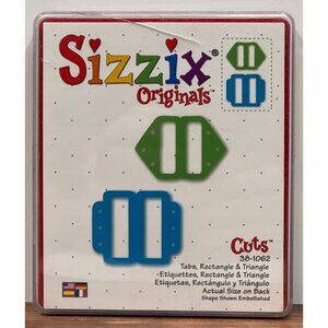 Sizzix Originals Die Cuts 38-1062 Tabs Rectangle & Triangle Scrapbooking